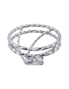 Full Double Twisted Swirl Steering Wheel Chrome.